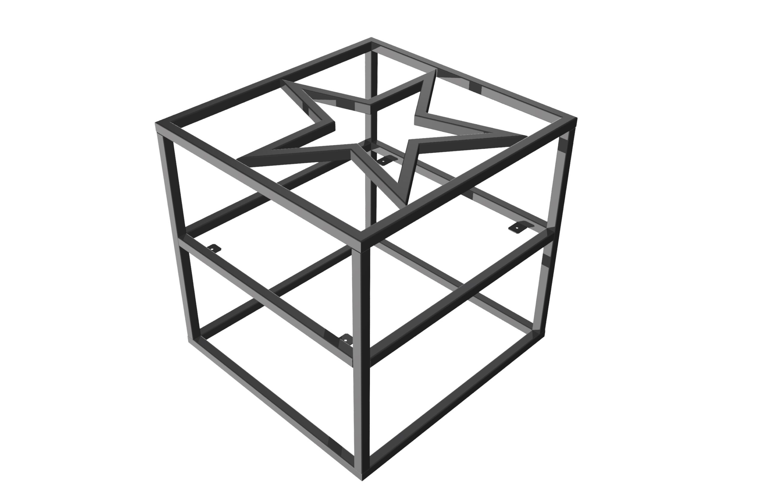 3D модель Стол со звездой