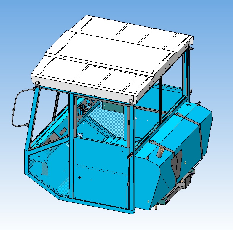 Кабина Т-150 каркасная , АИ.210.45.002.00