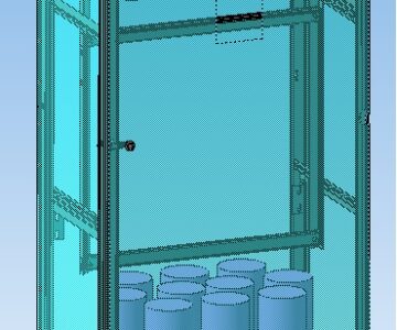 3D модель Шкаф двустороннего обслуживания (на базе шкафа RITAL) ЩО-70 УКРМ