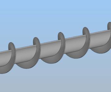 3D модель Шнек для сыпучих материалов