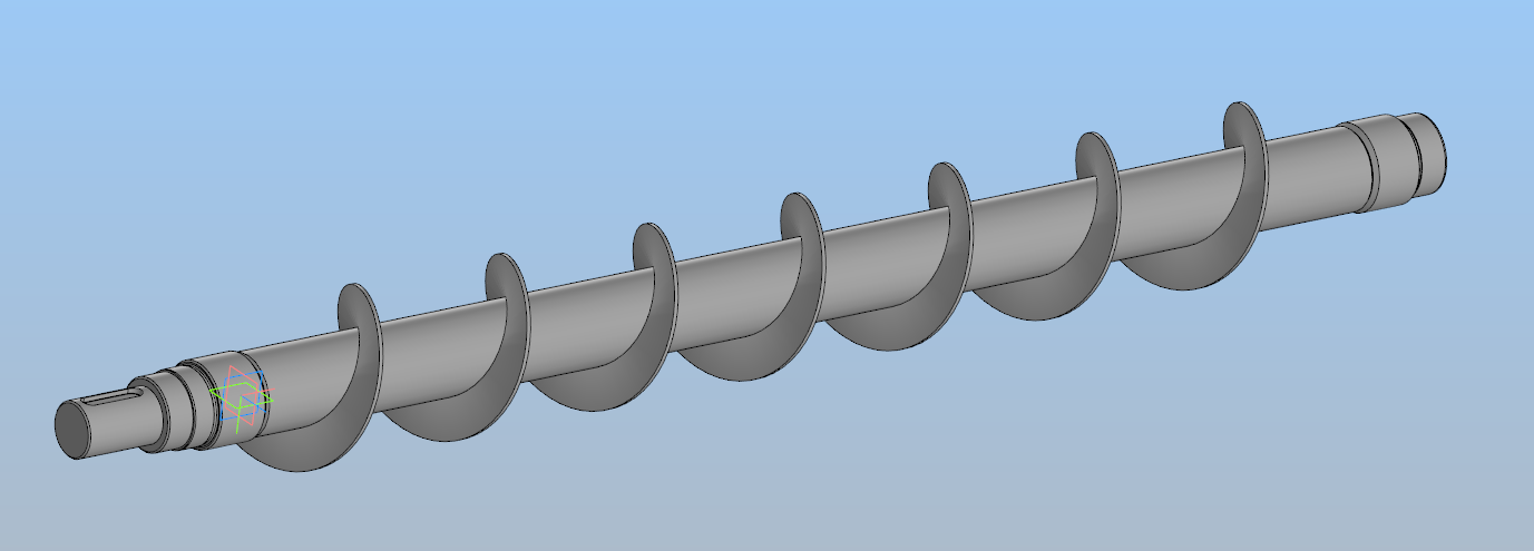 3D модель Шнек для сыпучих материалов