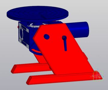 3D модель Поворотный стол с планшайбой