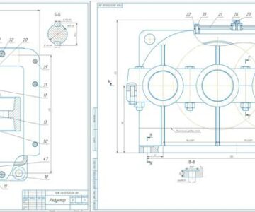 Чертеж Расчет и проектирование редуктора u=14,5