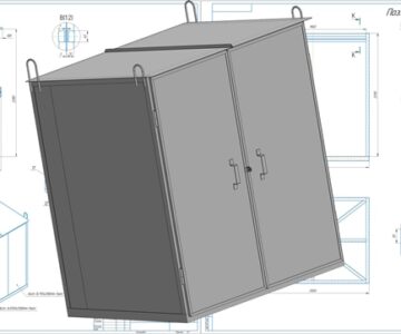 3D модель Шкаф для хранения сварочного оборудования