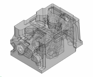 3D модель Головка блока цилиндров 7406-1003014