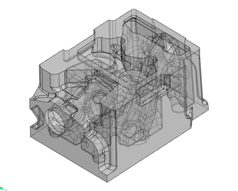 3D модель Головка блока цилиндров 7406-1003014