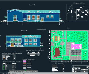 Чертеж Дом культуры на 200 мест