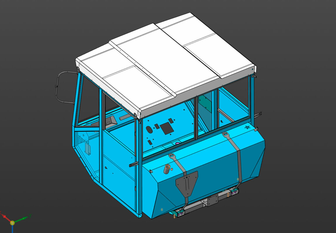 3D модель Кабина на Т-150 ХТЗ