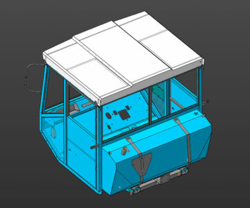 3D модель Кабина на Т-150 ХТЗ