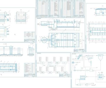 Чертеж Расчет оборудования для очистки сточных вод