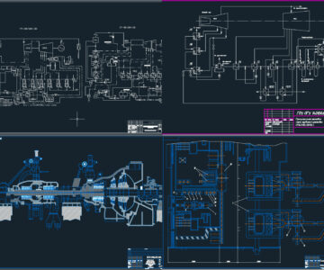 Чертеж Чертежи по турбоагрегату ПТ-140/165