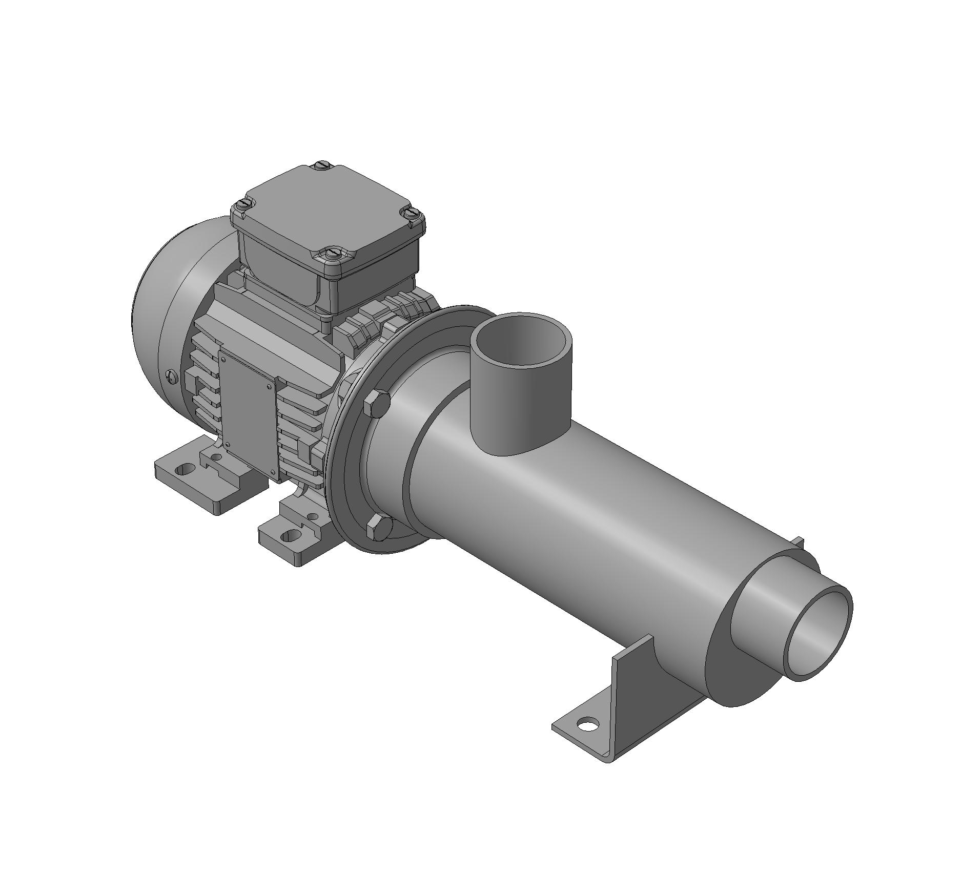 3D модель Электронасос одновинтовой Бурун СХ 3,6/4-0,75/4 (массо-габаритная модель)