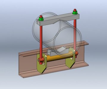 3D модель Тиски трубные откидные