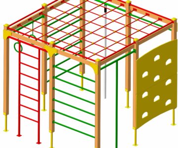 3D модель Спортивный комплекс "Лесенка"