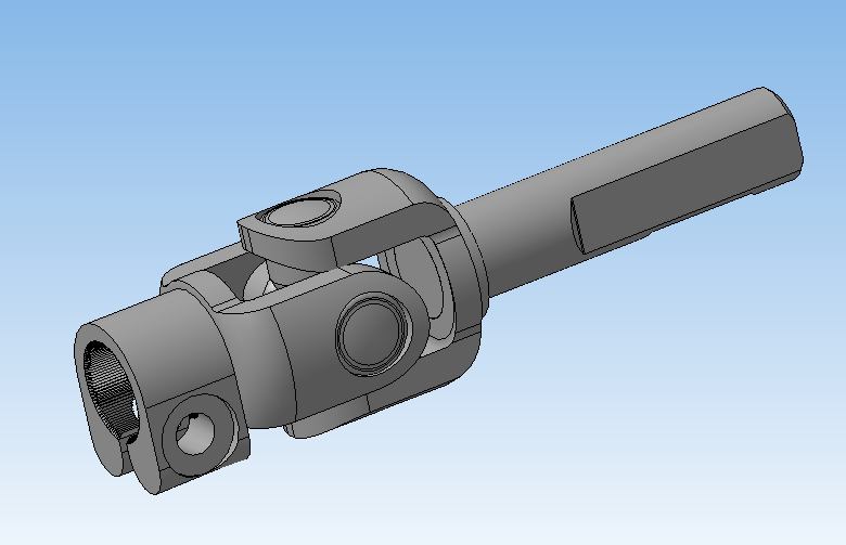 3D модель Шарнир Гука, крестовина рулевого привода