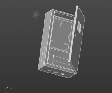 3D модель Щит учёта распределительный навесной ЩУРН-12