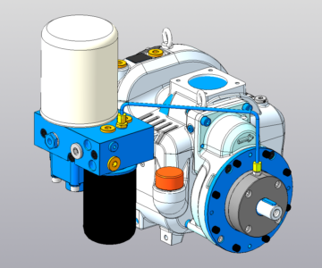 3D модель Винтовой компактный модуль EVO3-NK-G-Gas-V301