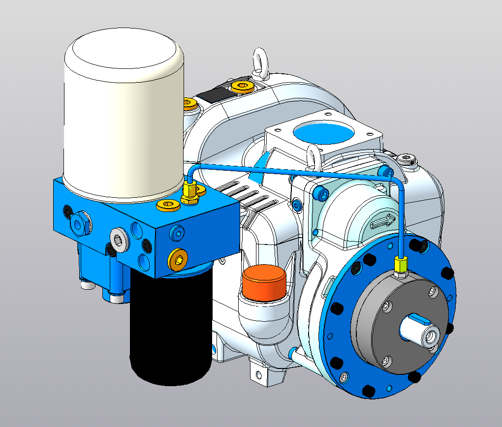 3D модель Винтовой компактный модуль EVO3-NK-G-Gas-V301