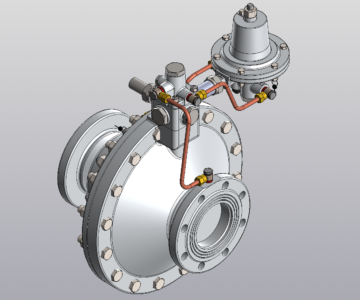 3D модель Регулятор давления газа прямоточной конструкции РДП 100H