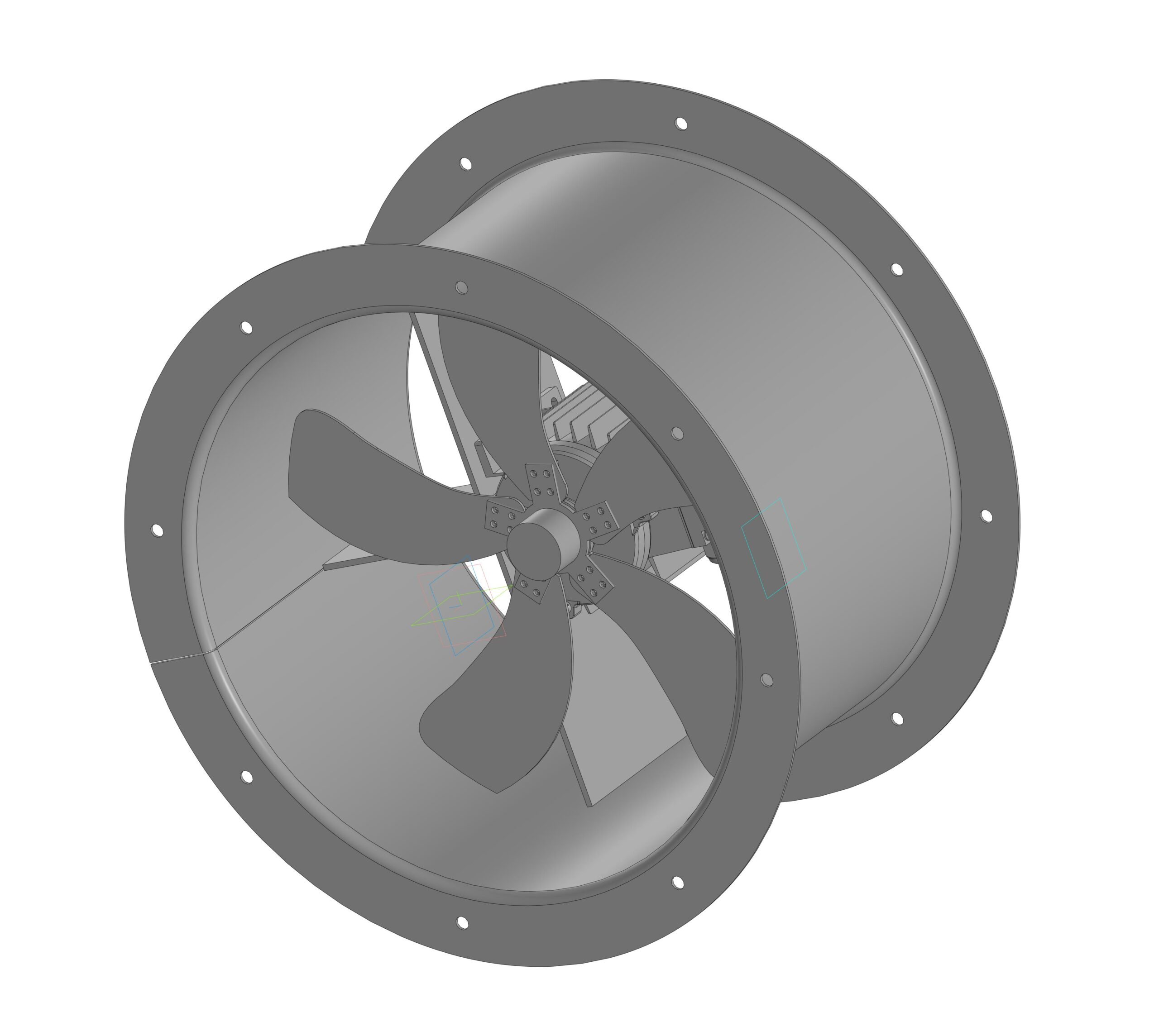 3D модель Вентилятор осевой 10-400-4