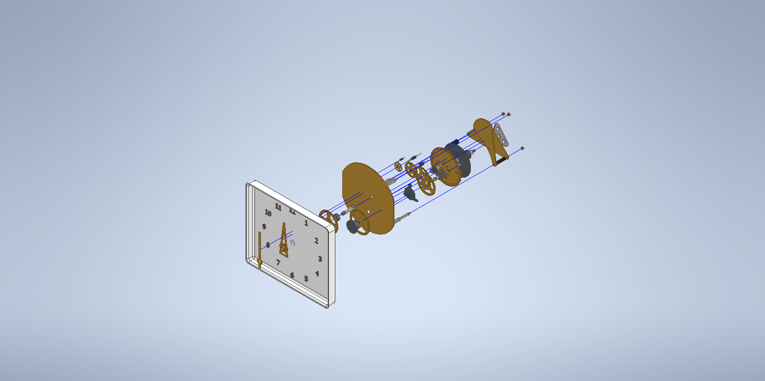 3D модель Часовой механизм 3D