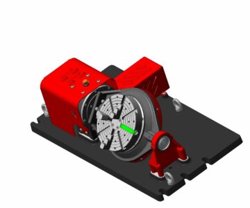 3D модель Поворотный комбинированный стол-планшайба 4 - 5 степеней свободы для станков ЧПУ