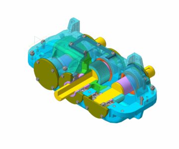 3D модель Редуктор NGTU 801017 u=4