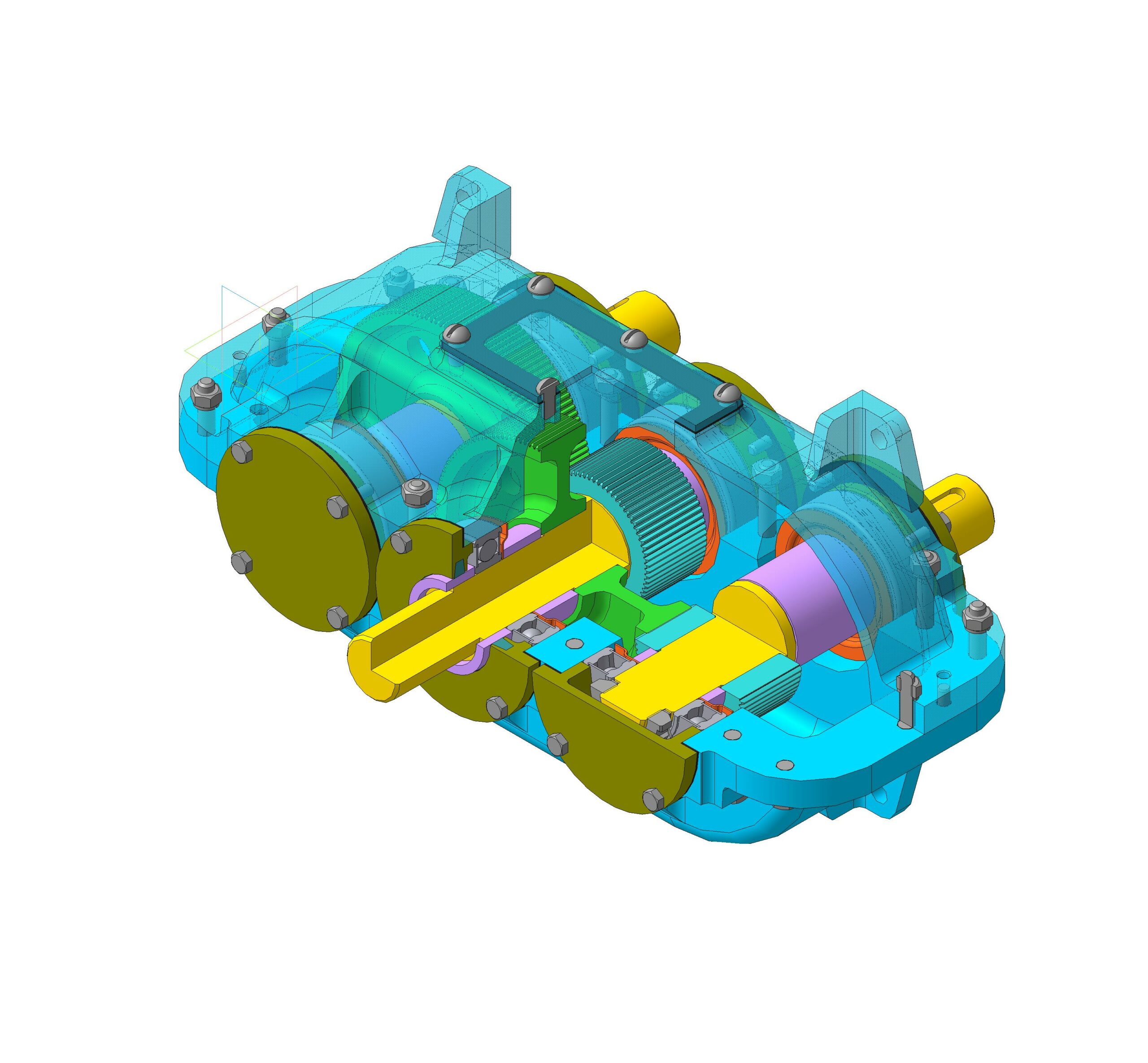 3D модель Редуктор NGTU 801017 u=4