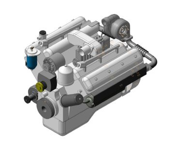 3D модель Двигатель ЯМЗ-7514.10