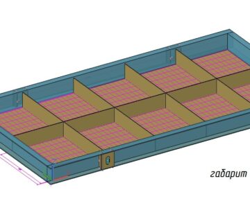 3D модель Поддон для отпуска поковок массой до 10т