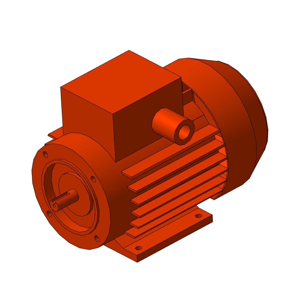 3D модель Электродвигатель асинхронный АИР56В4УЗ