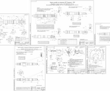 Чертеж Разработка технологического процесса изготовления детали "Вал рулевого управления"