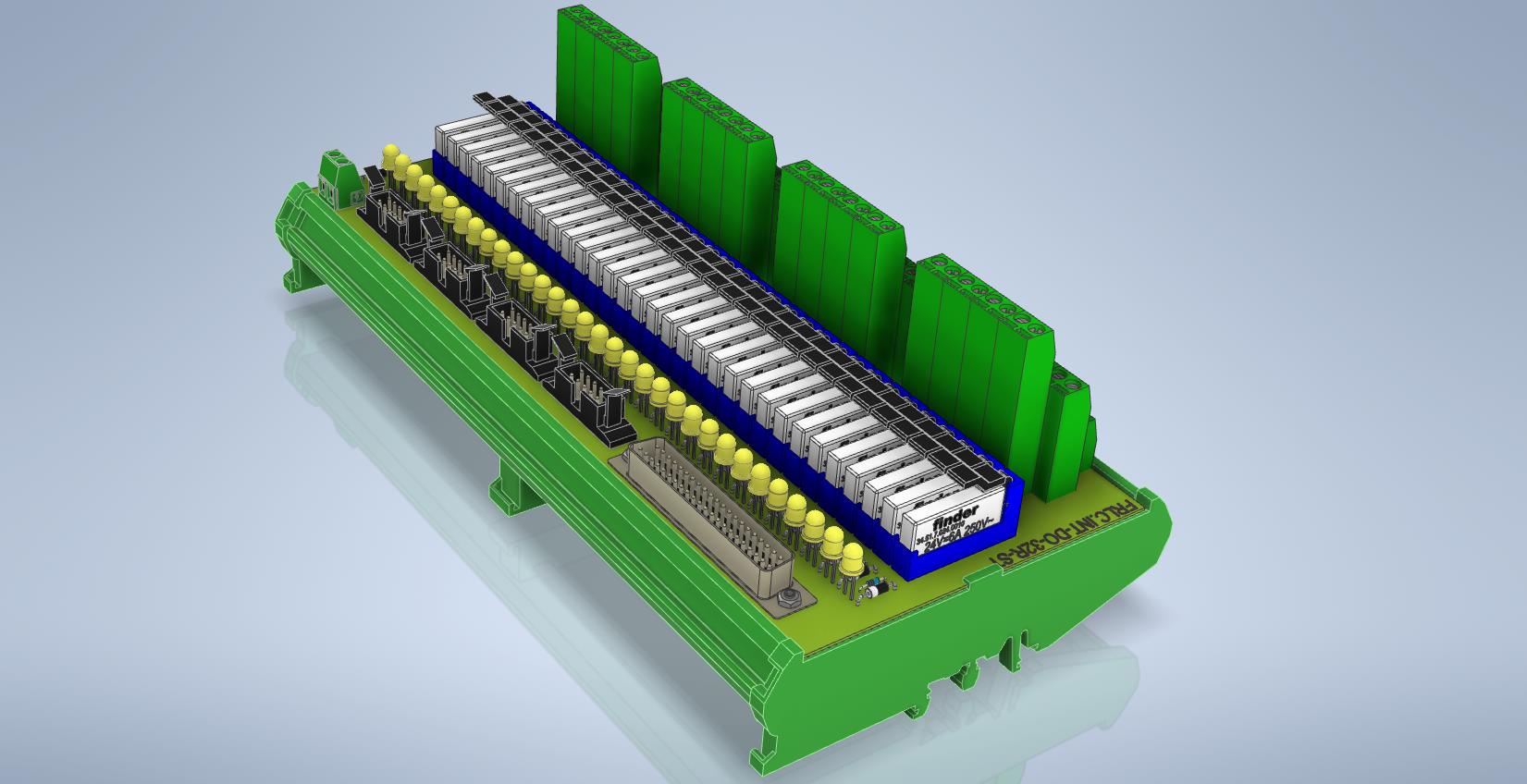 3D модель Интерфейсный блок INT-DO32-R