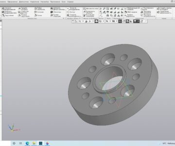 3D модель Проставка на АЗЛК 2140 с сверловки 115x5 на 114,3x5