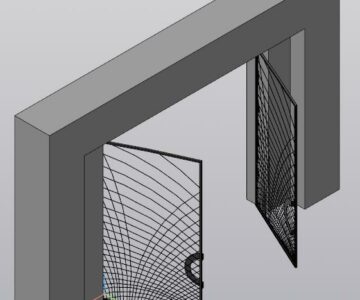 3D модель Ворота декоративная в сб 3D