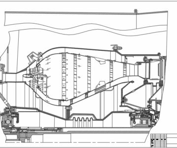 Чертеж Чертеж камера сгорания Д-30КП