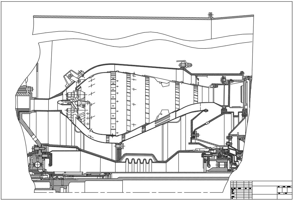 Чертеж Чертеж камера сгорания Д-30КП