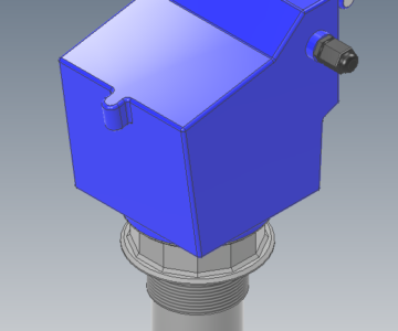 3D модель Ультразвуковой датчик уровня IL-EC-A, DT320RA-R200