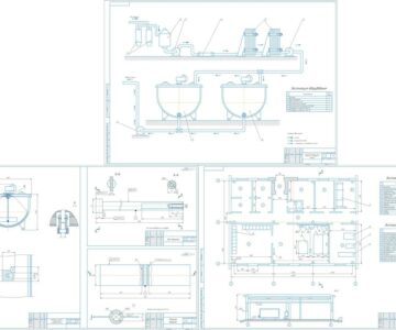 Чертеж Набор чертежей по первичной обработки молока