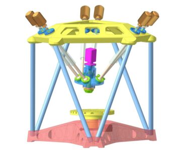 3D модель Металлообрабатывающий станок компоновки "Гексапод"