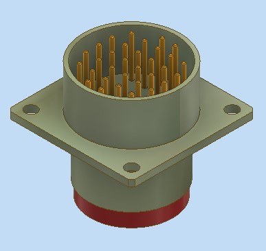 3D модель Разъем СНЦ23-32 27(В)-1-В