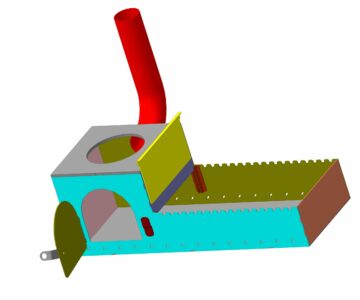 3D модель Мангал с казаном