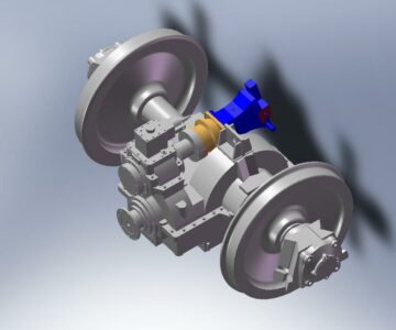 3D модель 3D Модель колесной пары