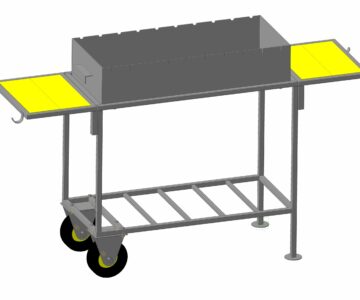 3D модель Мангал на колесах