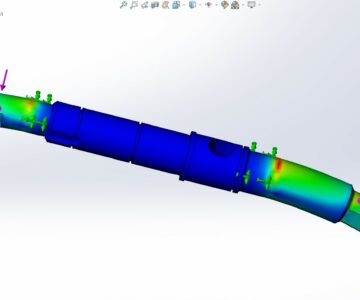 3D модель Усиленная ось редукторного мотор колеса MXUS XF15R под подшипник 6902
