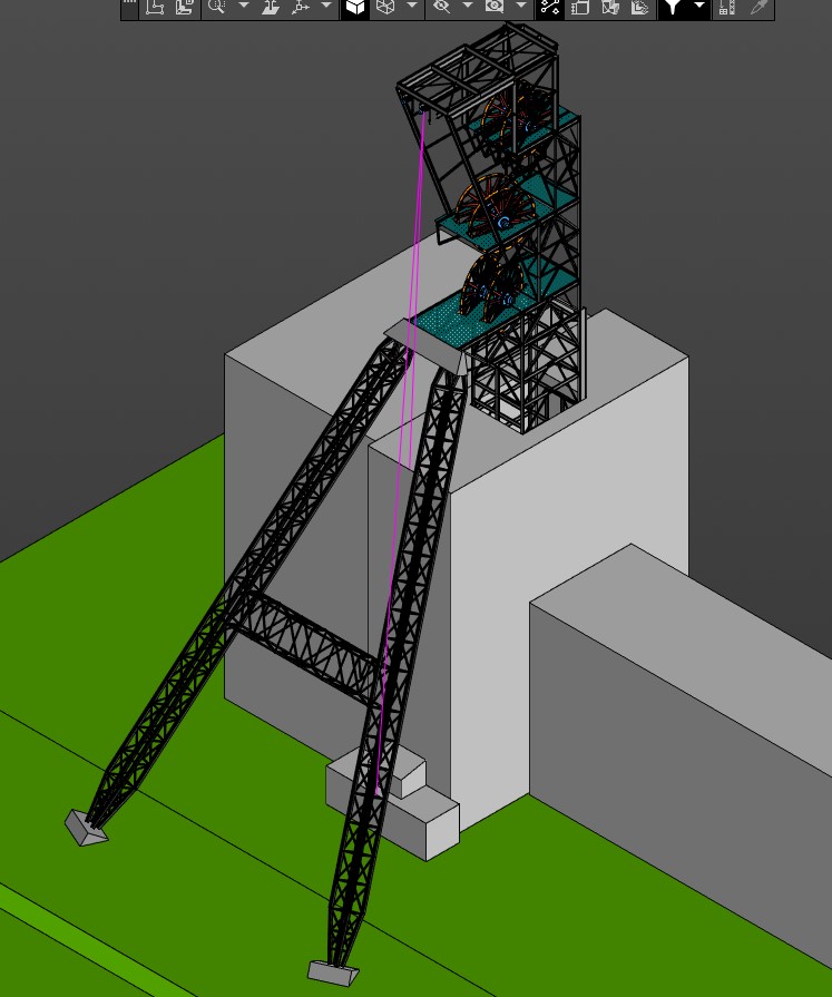 3D модель Копер шахтный