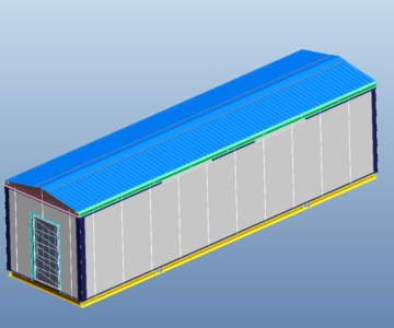 3D модель Блок-контейнер 12000х3200х3400