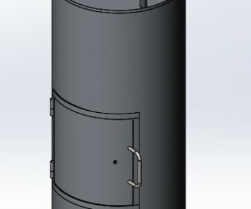 3D модель Буржуйка из трубы