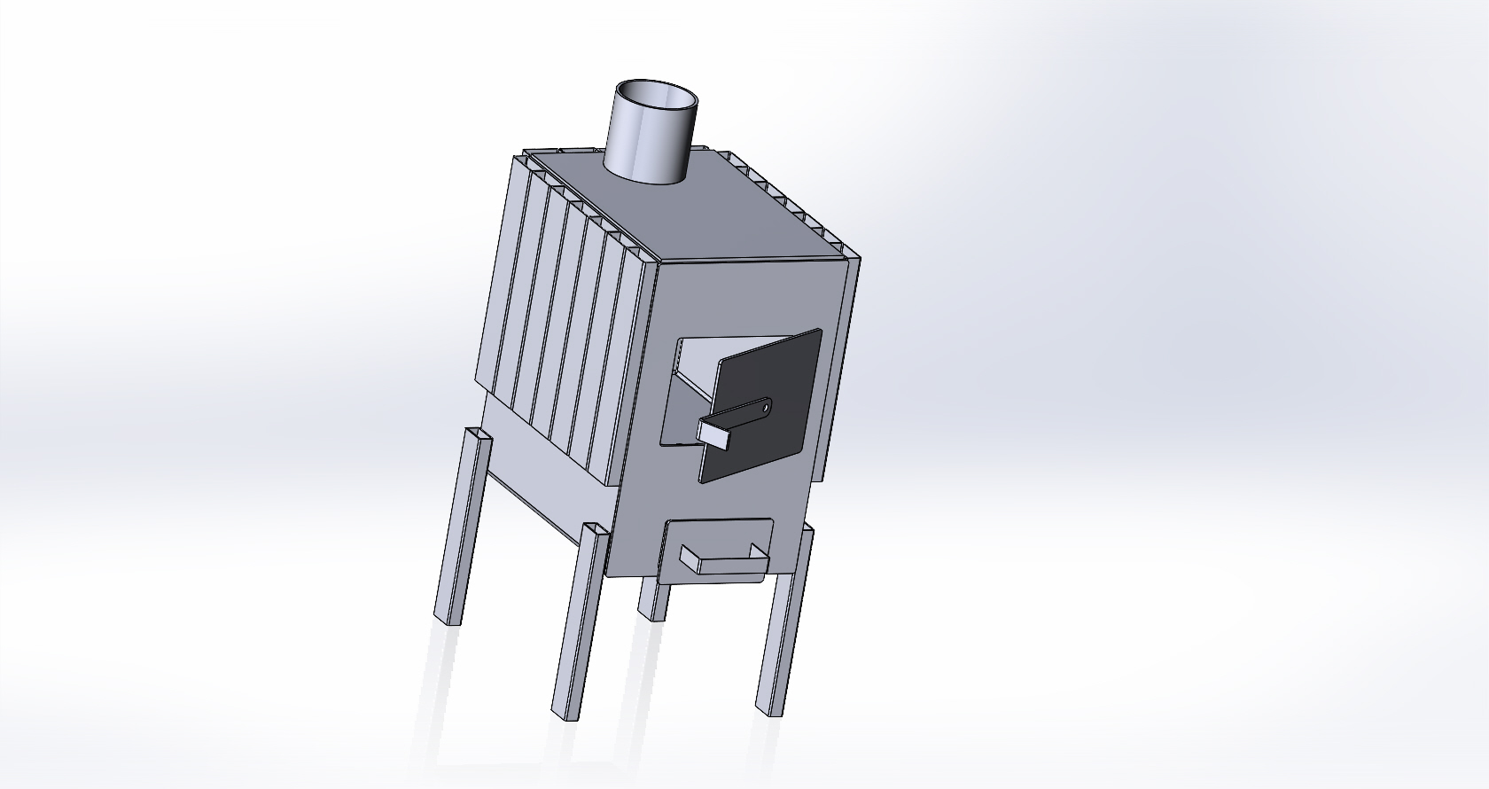 3D модель Буржуйка малая