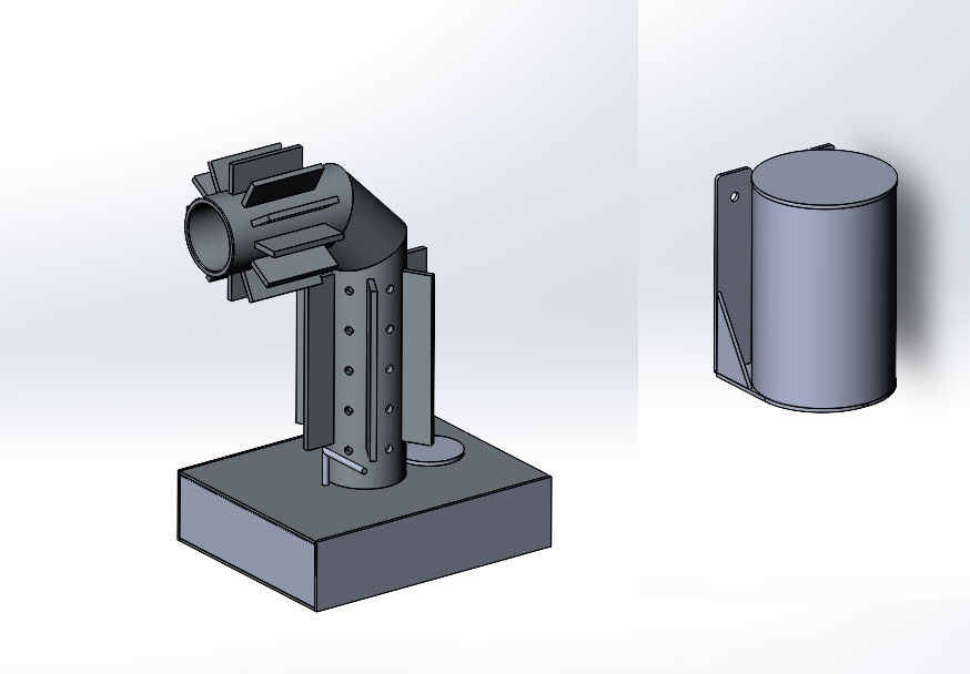 3D модель Резервуар на отработке под любую печь на твердом топливе